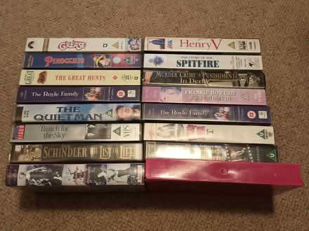 Photo of free 16 VHS video tapes (Hednesford WS12) #1