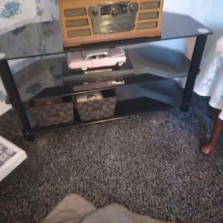 Photo of free Black TV stand (Frankley B32) #1