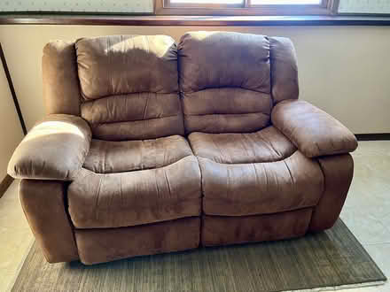 Photo of free brown recliner loveseat (shoreview) #1