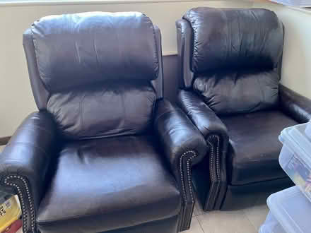 Photo of free two black recliners (shoreview) #1