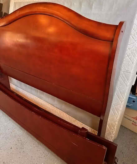 Photo of free Queen bed, boxspring, and mattress (Fremont(Near MV Elementary)) #2