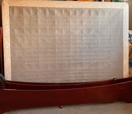 Photo of free Queen bed, boxspring, and mattress (Fremont(Near MV Elementary)) #1