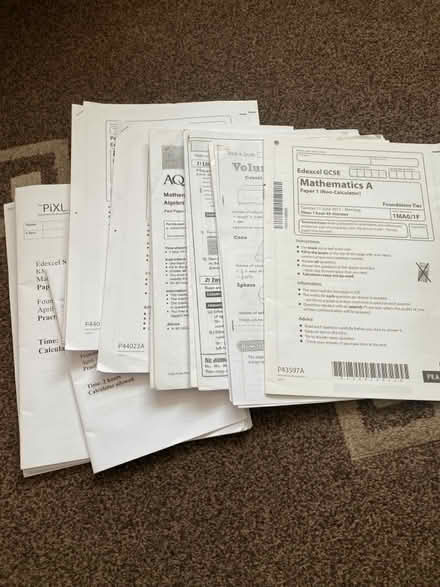 Photo of free Practice GSCE Maths papers (Abbey Wood) #1