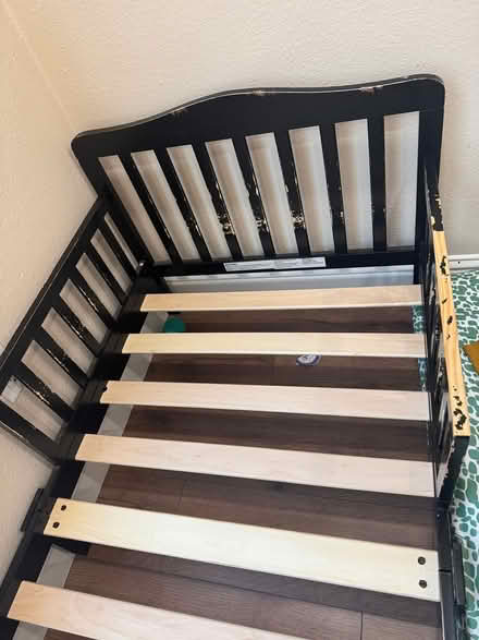 Photo of free Toddler bed heavily used (Middle of sunnyvale) #1