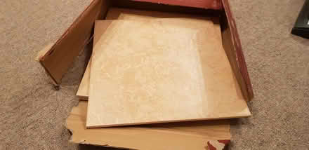 Photo of free 3 x Porcelanosa floor tiles, peachy stone (Kettlesing Bottom HG3) #1