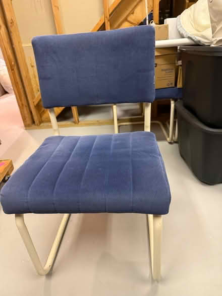 Photo of free 4 blue kitchen chairs (Asbury Park- Ocean Township) #2