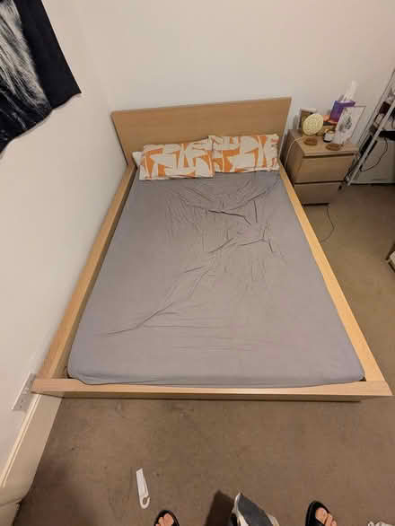 Photo of free Large double bed frame (Cr0) #2