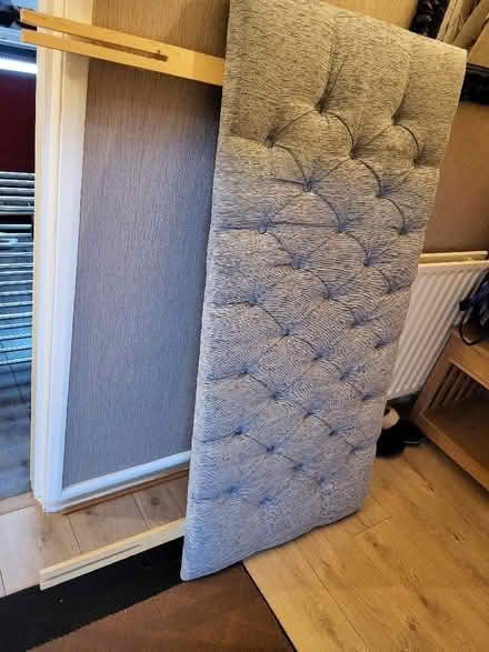 Photo of free Double grey headboard (South Ockendon RM15) #1