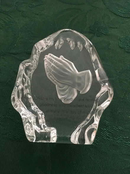 Photo of free Glass praying hands with light box (Hailsham BN27) #3