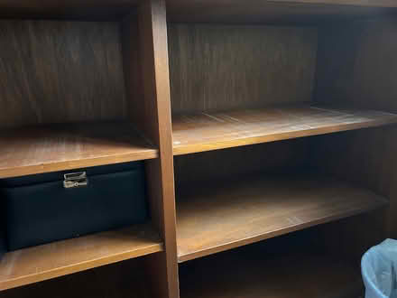 Photo of free Wood shelving unit (SG1) #2