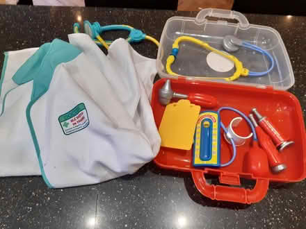 Photo of free Toddler dressing up- doctors kit and coat plus second stetho (Clapham MK41) #1