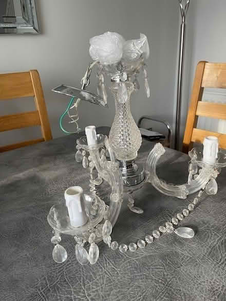 Photo of free Chandalier & A pair of lamps (Yaxley, Cambridgeshire.) #1