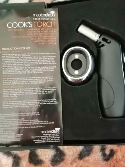 Photo of free Cooks torch (Little Chester DE1) #1