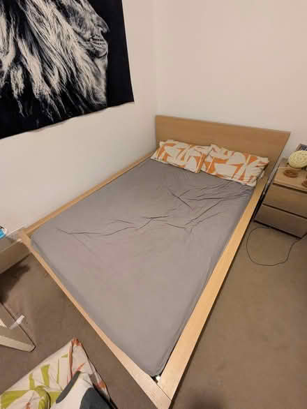 Photo of free Large double bed frame (Cr0) #1