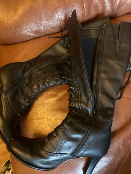 Photo of free Black Heeled Zip-Up Boots (Uphill, Lincoln) #2