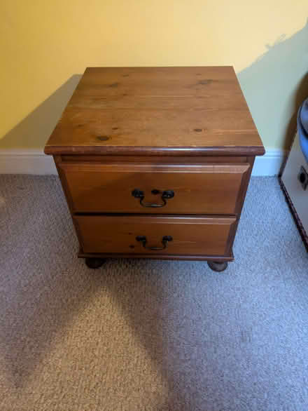 Photo of free Matching pair of pine bedside cabinets (Park Central B15) #1