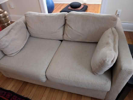 Photo of free Sturdy Loveseat Couch (DC Chevy Chase) #2