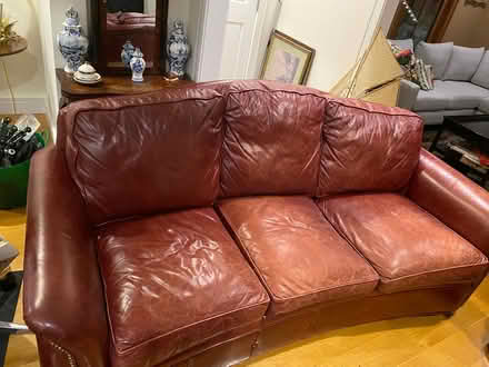 Photo of free Leather Sofa (Cambridge Ma) #2