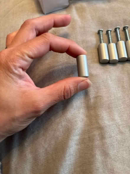 Photo of free Small cabinet brushed steel knobs (Woking GU21) #3