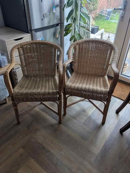 Photo of free 2 x wicker chairs (GL52 7YT) #1