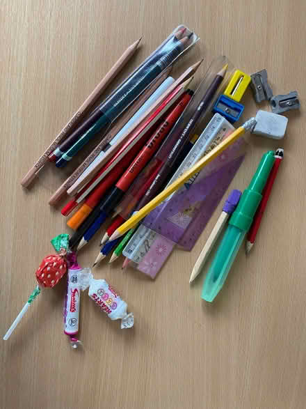 Photo of free Bundle of pencils/crayons/pens other stationery bits. (Eccleston PR7) #1