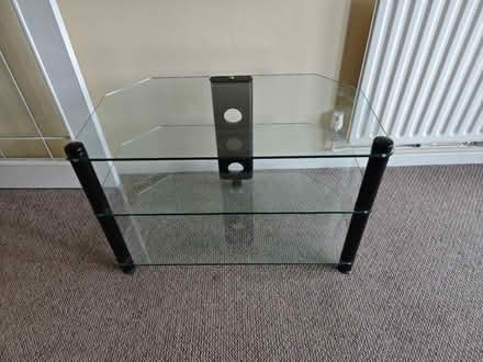 Photo of free Glass TV table (Cherry Willingham) #1