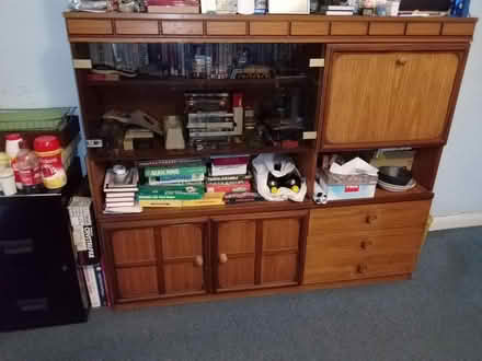 Photo of free Wood sideboard with drinks cabinet (Tonbridge) #1