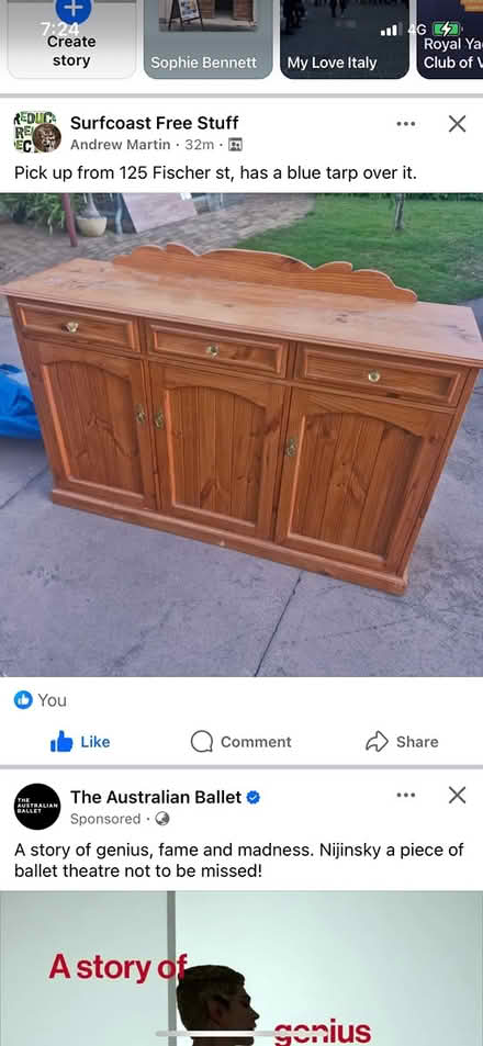 Photo of sideboard like this (Williamstown area.) #1