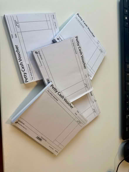Photo of free Petty Cash Voucher Pads (Oxford Circus W1F) #1