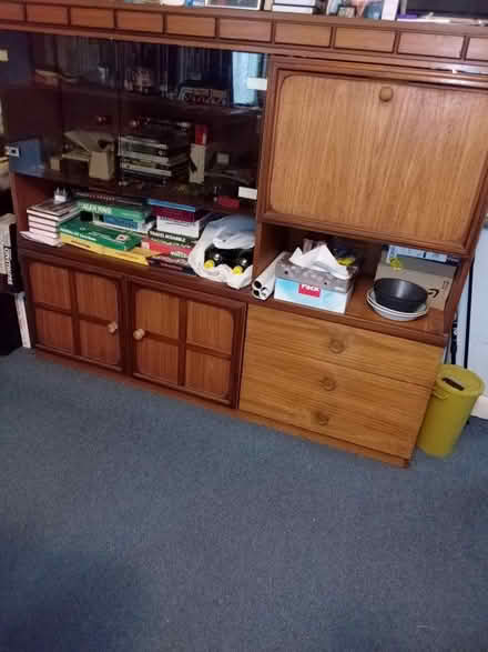 Photo of free Wood sideboard with drinks cabinet (Tonbridge) #3