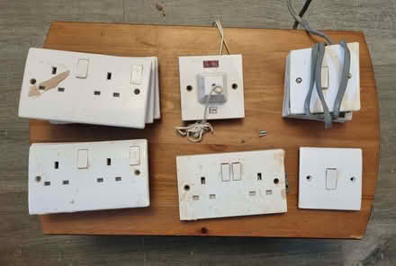 Photo of free Box of glass jars and sockets and switches (Stockton Heath WA4) #2