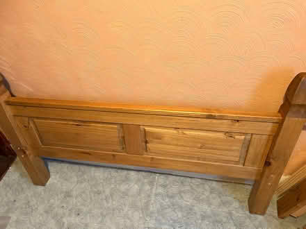 Photo of free Pine double bed frame (CO12) #2