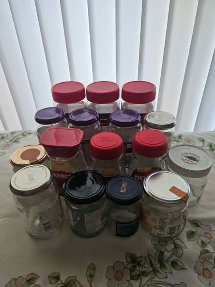 Photo of free 16 Glass jars with lids (Stanton CH63) #1