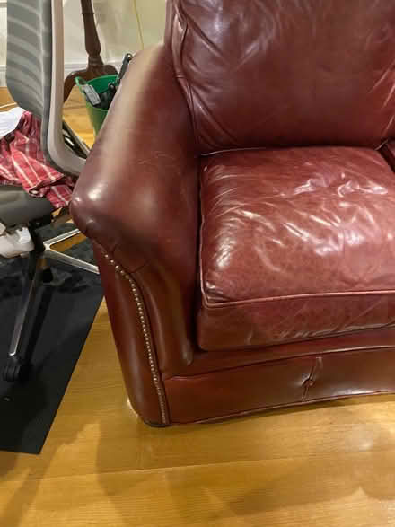 Photo of free Leather Sofa (Cambridge Ma) #3