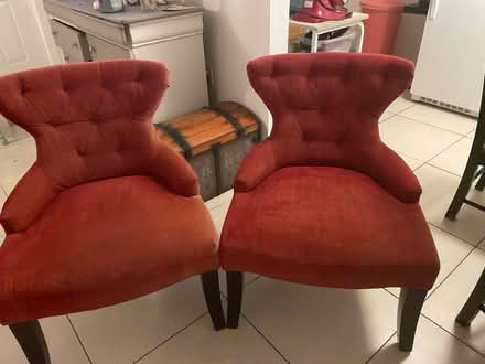 Photo of free Red accent chairs (Satellite beach) #1