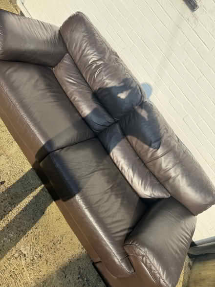 Photo of free Leather Sofa (Hertford SG14) #2