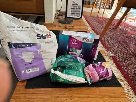 Photo of free Women’s bladder pads etc (San Anselmo) #1