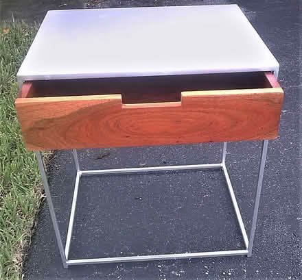 Photo of free Metal & Wood side table - small (Boca Raton Eastlake Dr.) #2