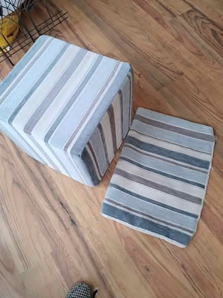 Photo of free Foam cube pouffe and matching cushion cover (Heighington LN4) #1