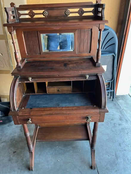 Photo of free Antique Secretary Desk (Public Storage, Campbell, CA) #1