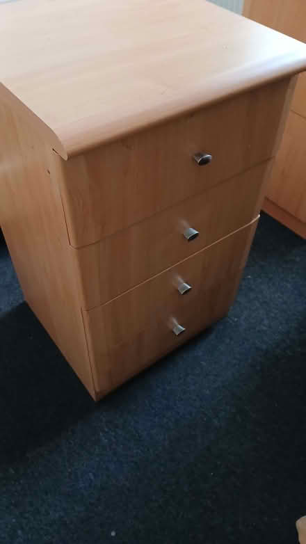 Photo of free Wooden 4 draw cabinet (Upton CH49) #3