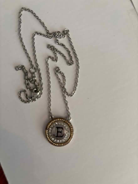 Photo of free necklace with the letter E on it (Naperville) #1