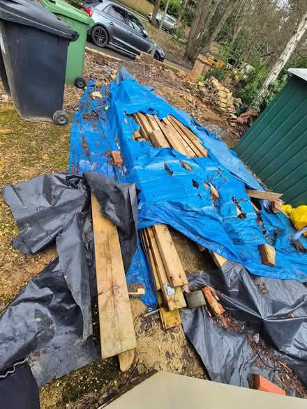 Photo of free Long good quality wood beams (Woodham, Woking) #1