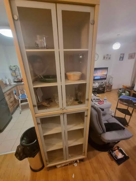 Photo of free 7ft glass door cabinet (West london w10) #1