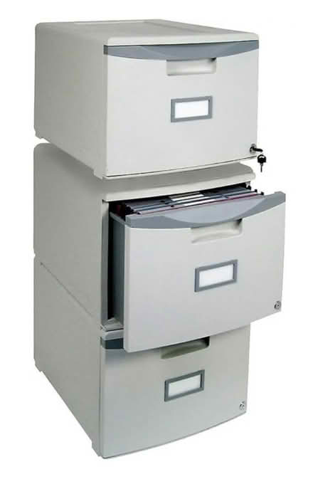 Photo of Stackable Plastic File Cabinet (Brooklyn) #2