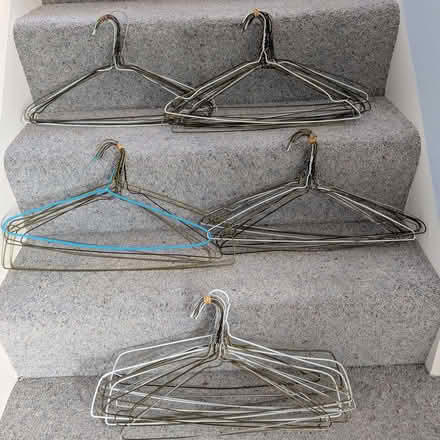 Photo of free Wire coat hangers 5 bundles (Woolstone MK15) #1