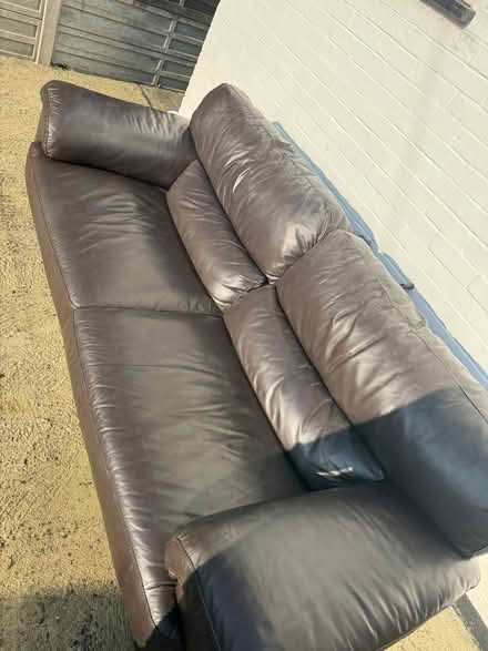 Photo of free Leather Sofa (Hertford SG14) #3