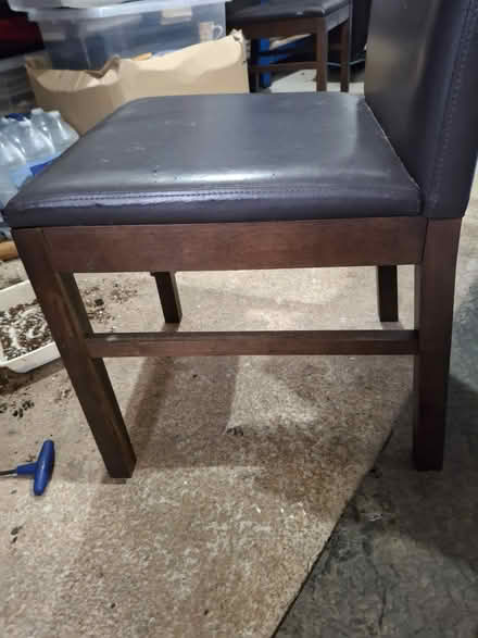 Photo of free 6 dining chairs (Leigh on Mendip, BA3) #3