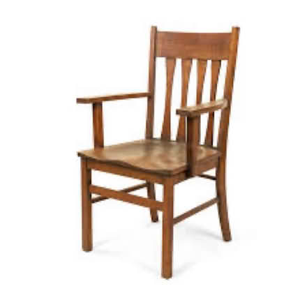 Photo of Wooden dining chair with arms (Gleadless Townend S12) #2