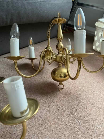 Photo of free Two Brass chandeliers. (Dartmouth Park NW5) #1